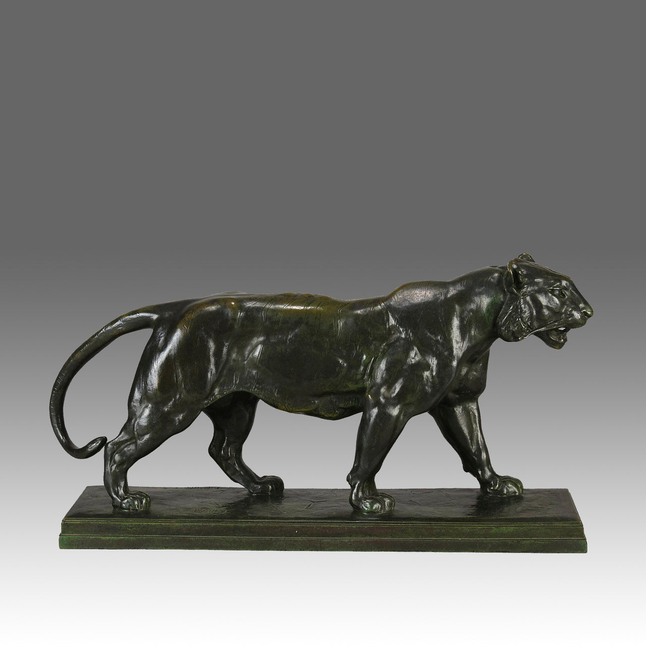 Barye Tiger - Antoine L Bayre 'Tigre Qui Marche' - Hickmet Fine Arts