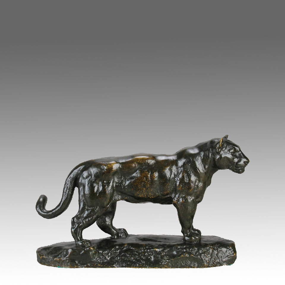 Barye Jaguar - Antoine L Bayre Jaguar Debout - Hickmet Fine Arts