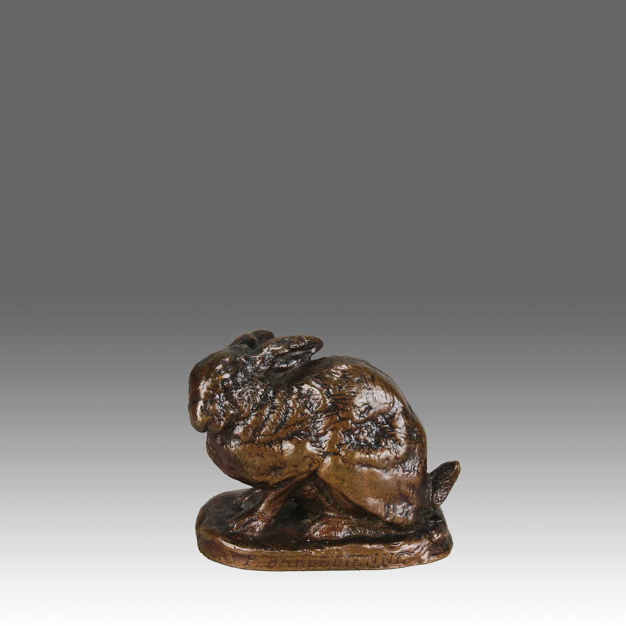 "Lapin Assis" by Antoine L Barye