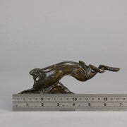 Andre Becquerel Hare - Animalier Bronze - Hickmet Fine Arts