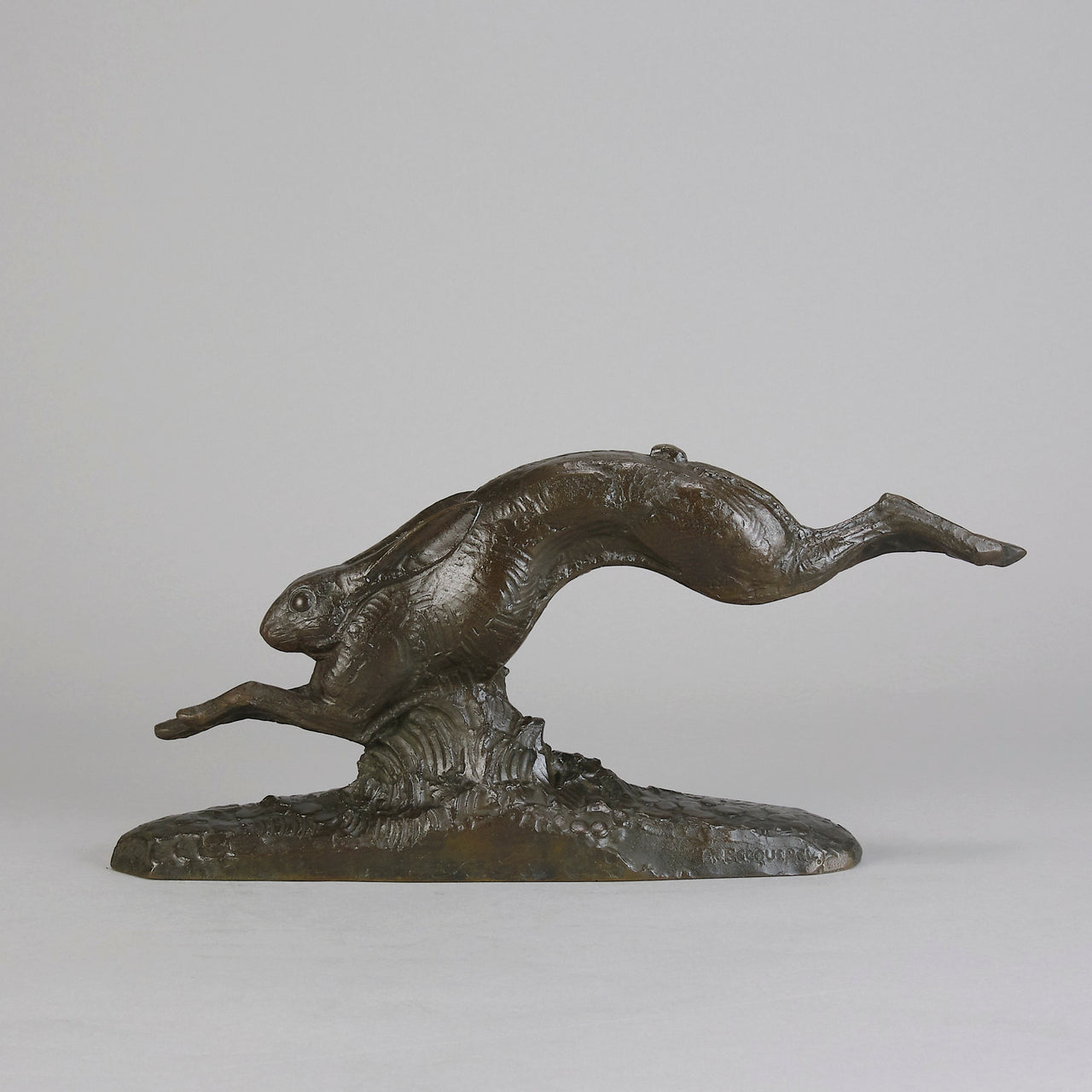 Andre Becquerel Hare - Running Hare Bronze - Hickmet Fine Arts