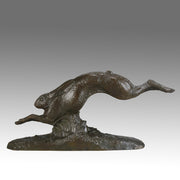 Andre Becquerel Hare - Running Hare Bronze - Hickmet Fine Arts