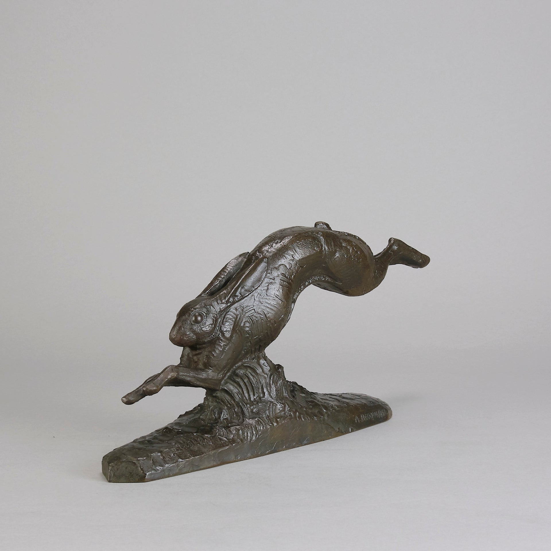 Andre Becquerel Hare - Running Hare Bronze - Hickmet Fine Arts