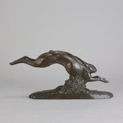 Andre Becquerel Hare - Running Hare Bronze - Hickmet Fine Arts