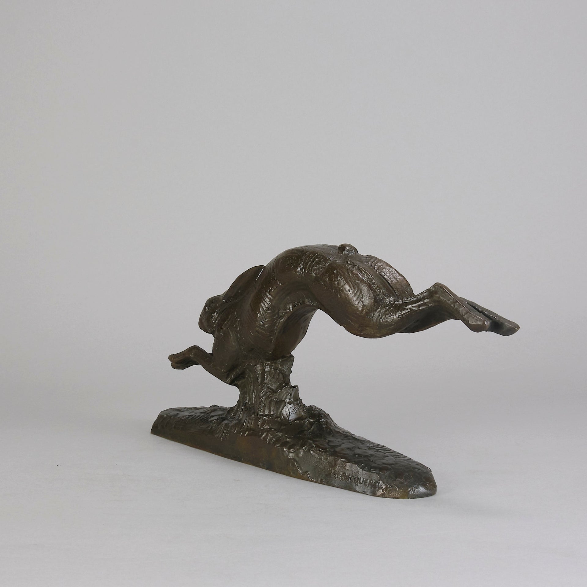 Andre Becquerel Hare - Running Hare Bronze - Hickmet Fine Arts