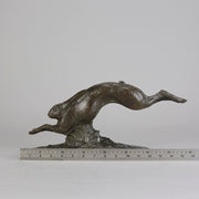 Andre Becquerel Hare - Running Hare Bronze - Hickmet Fine Arts