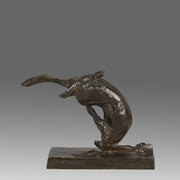 Andre Becquerel Bronze Hare - Tumbling Hare - Hickmet Fine Arts