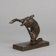 Andre Becquerel Bronze Hare - Tumbling Hare - Hickmet Fine Arts