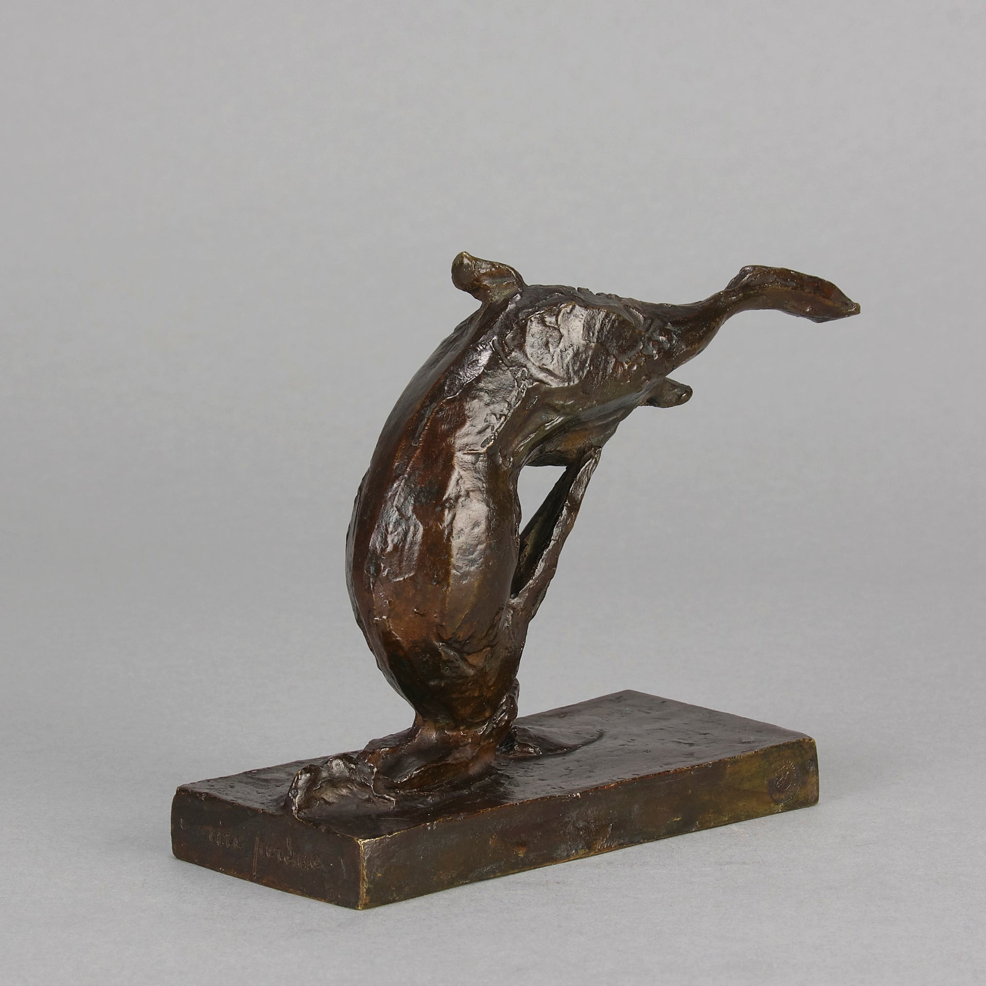 Andre Becquerel Bronze Hare - Tumbling Hare - Hickmet Fine Arts