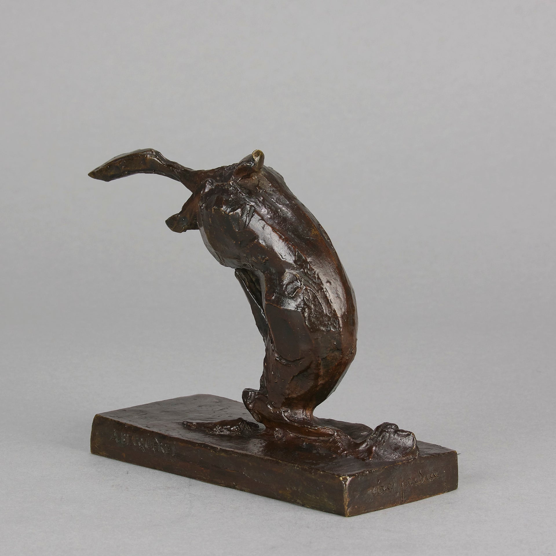 Andre Becquerel Bronze Hare - Tumbling Hare - Hickmet Fine Arts