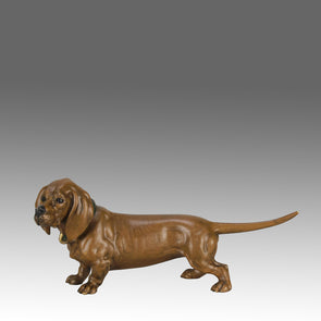 Berman Basset - Franz Bergman Bronze - Hickmet Fine Arts