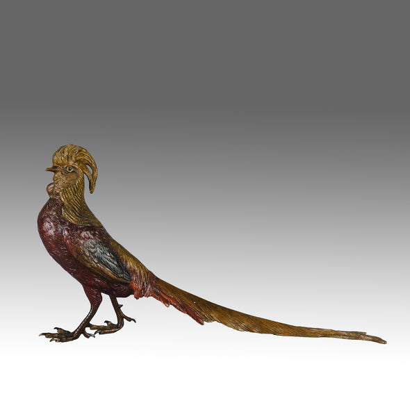 Bergman Pheasant - Franz Bergman Bronze - Hickmet Fine Arts