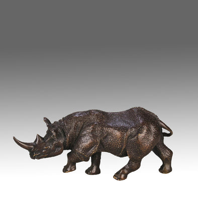 Bergman Rhinocerous - Bergman Bronze - Hickmet Fine Arts