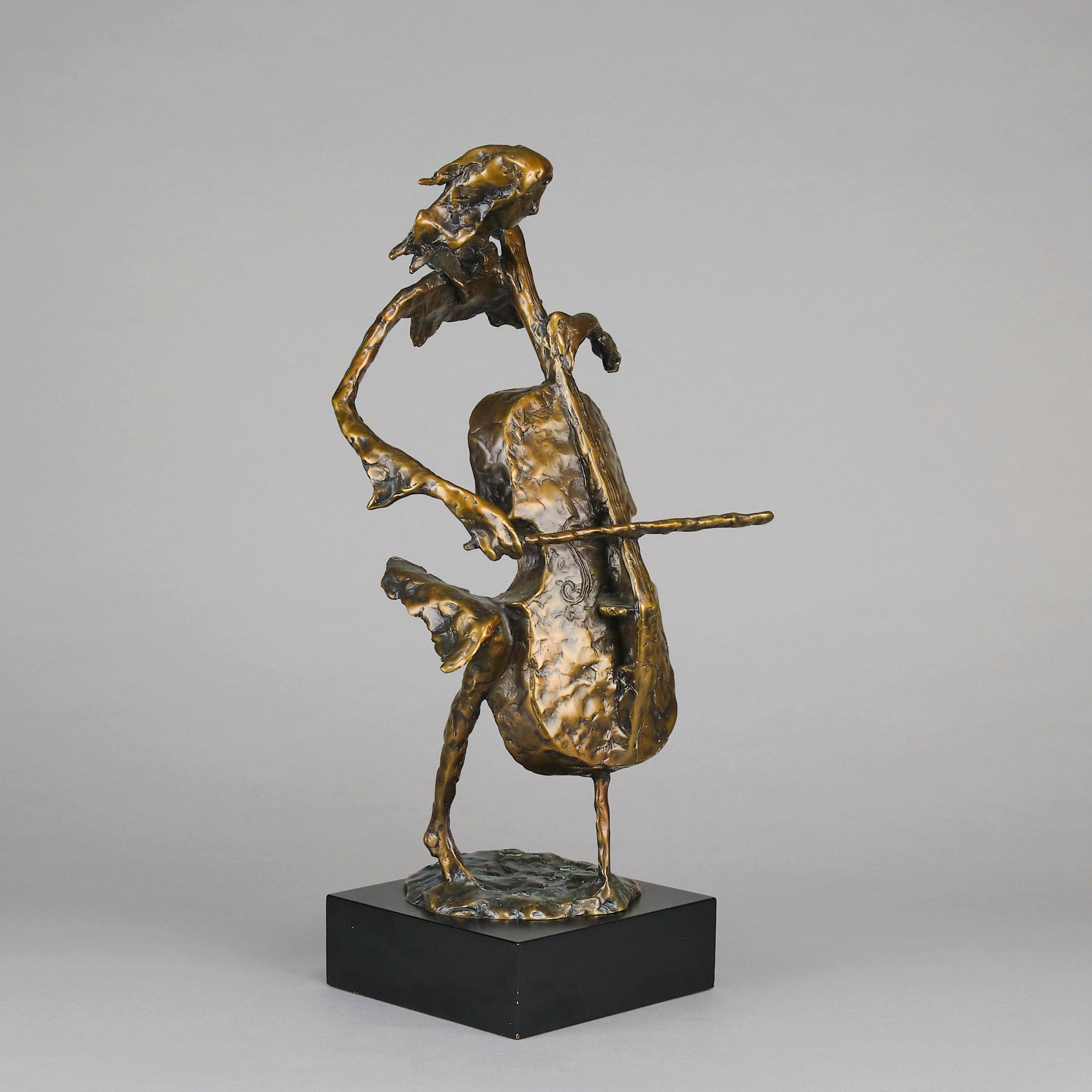 Bernard Kim Cellist - Bronze - Hickmet Fine Arts
