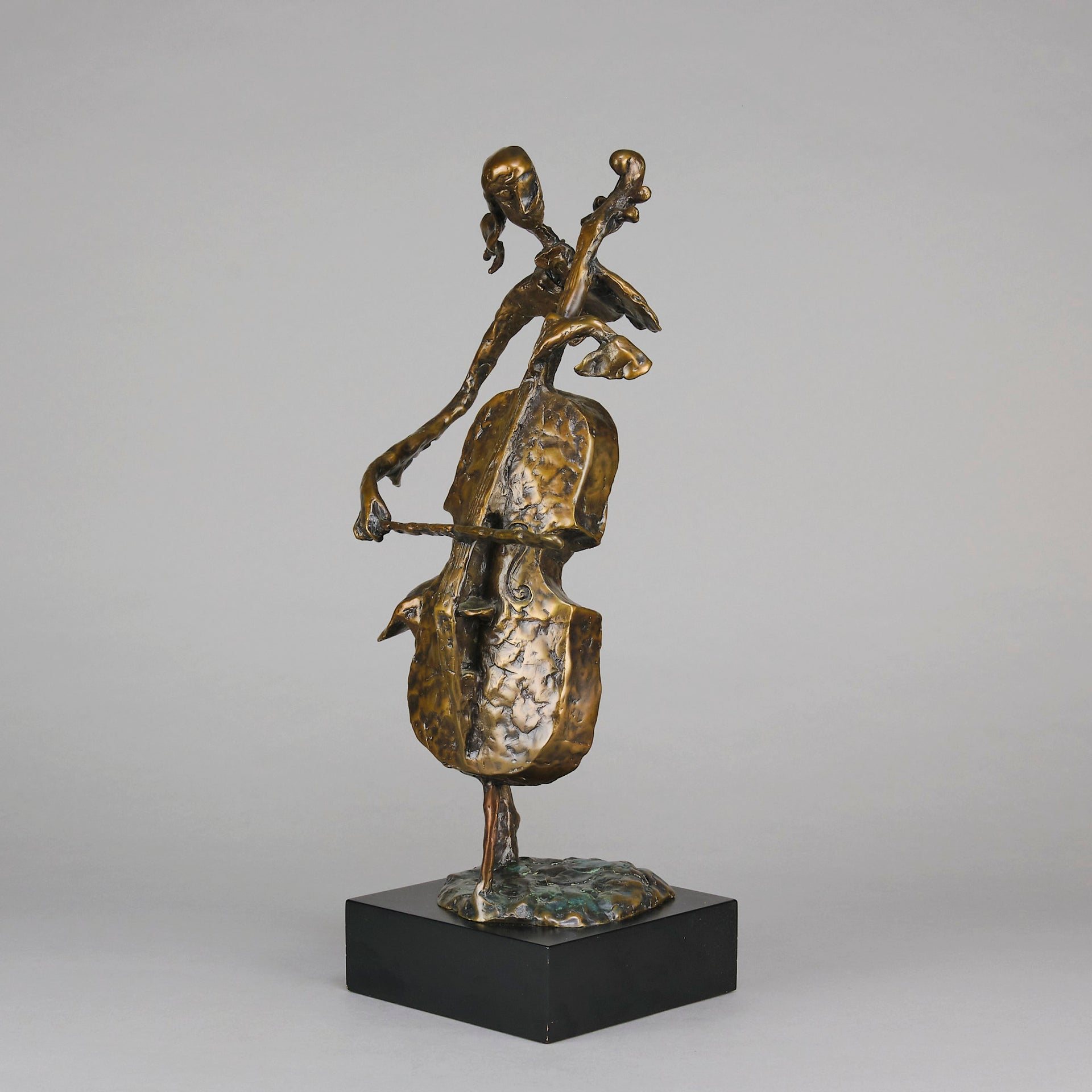 Bernard Kim Cellist - Bronze - Hickmet Fine Arts