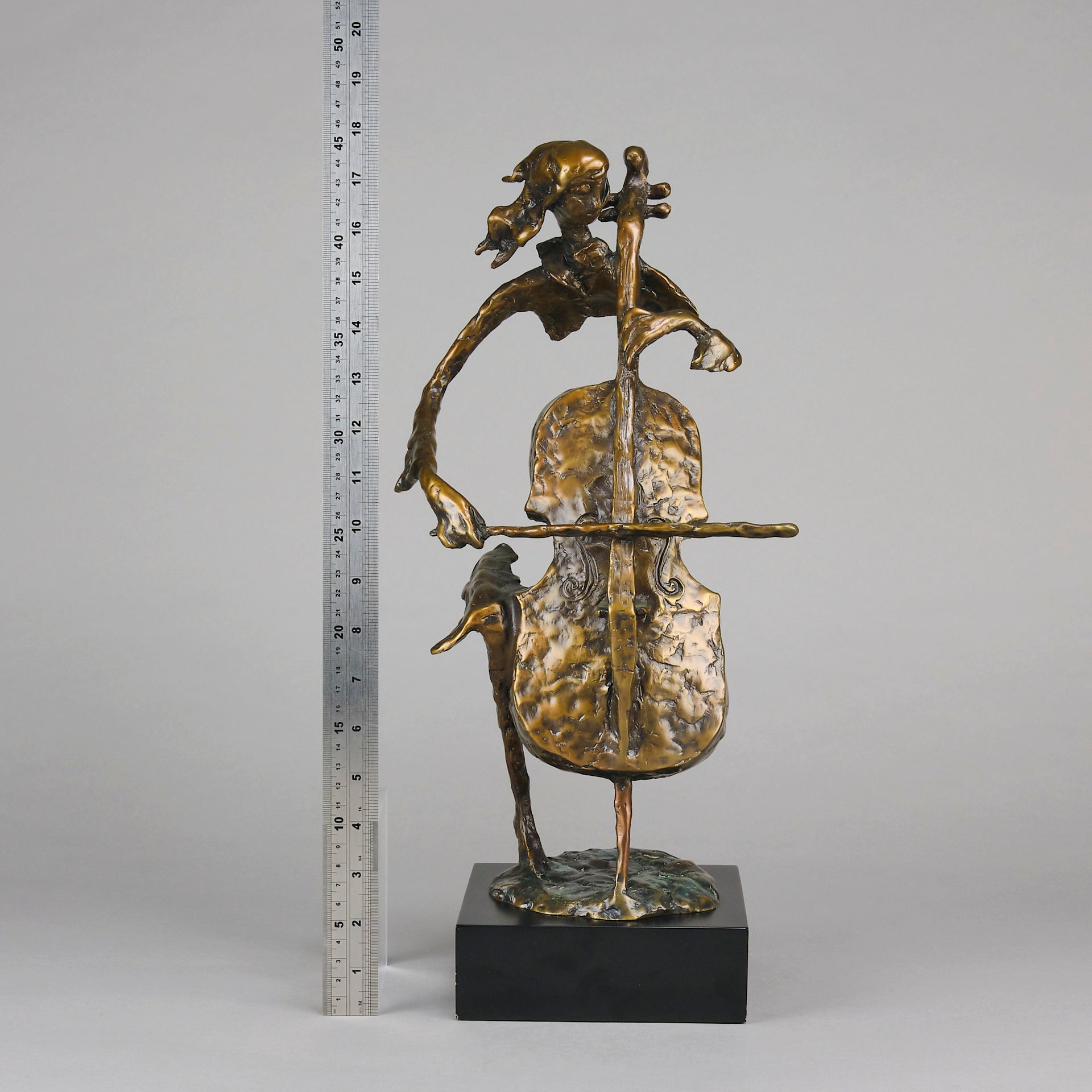 Bernard Kim Cellist - Bronze - Hickmet Fine Arts