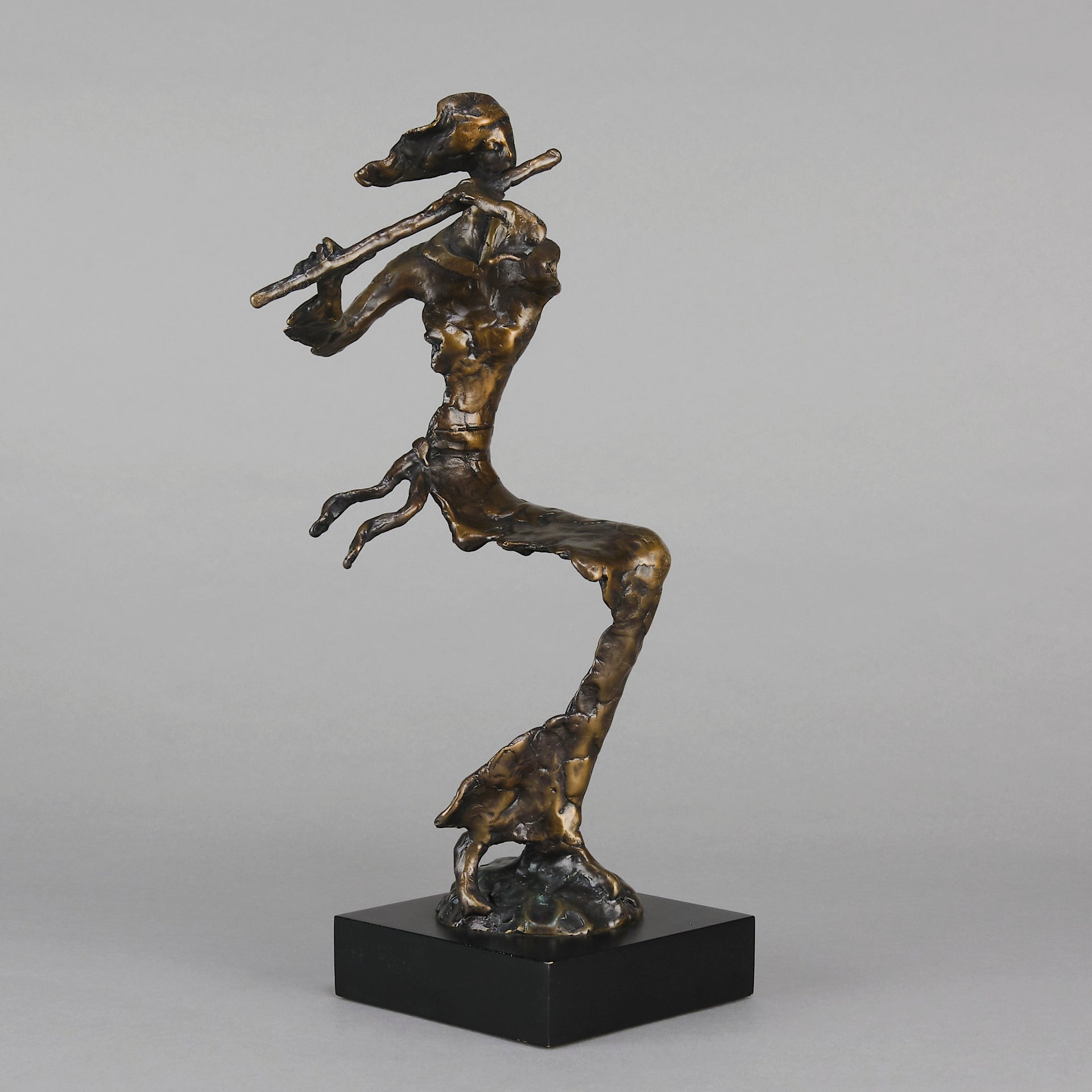 Flautist by Bernard Kim Bronze Sculptor - Hickmet Fine Arts 