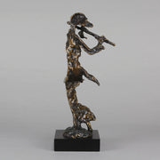 Flautist by Bernard Kim Bronze Sculptor - Hickmet Fine Arts 
