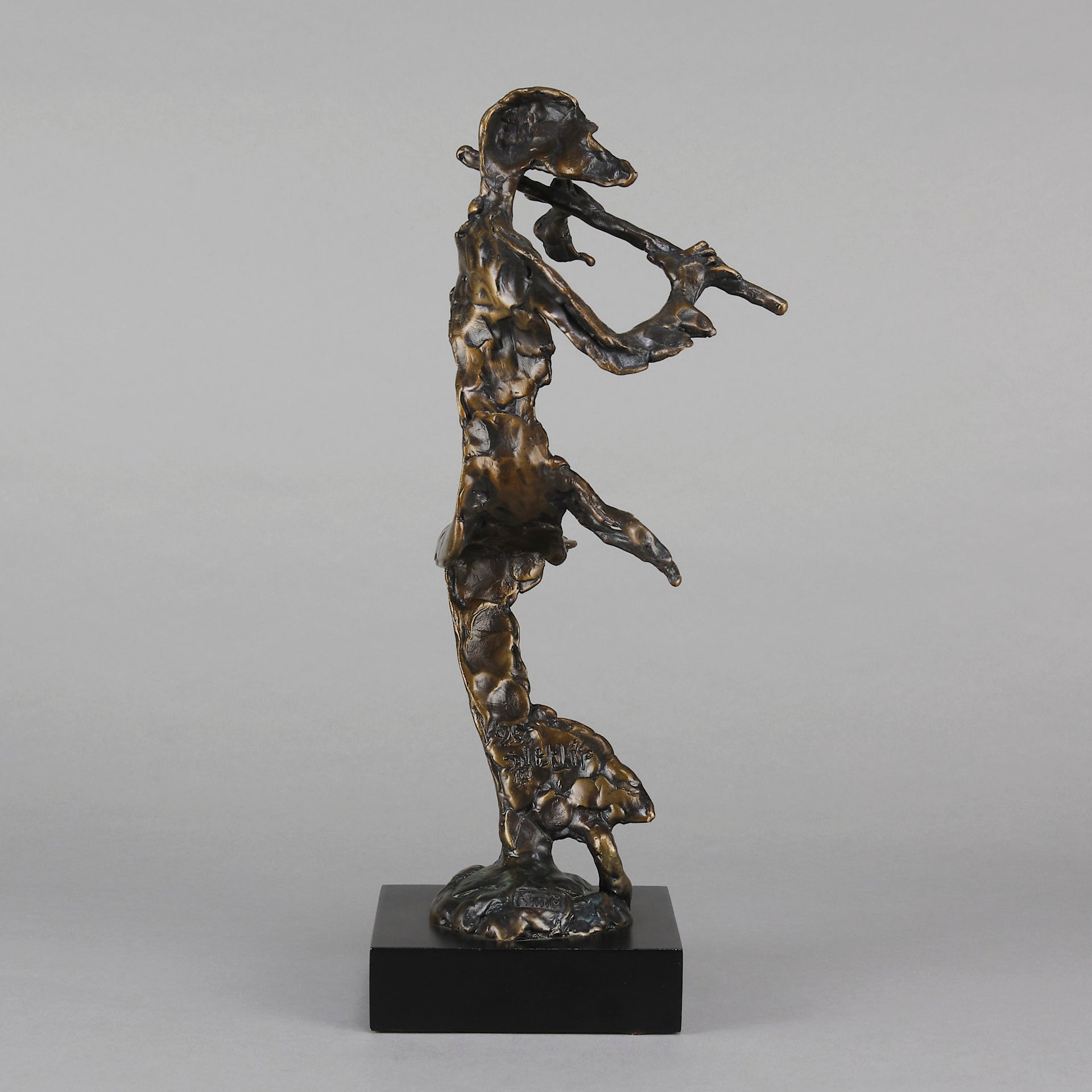 Flautist by Bernard Kim Bronze Sculptor - Hickmet Fine Arts 