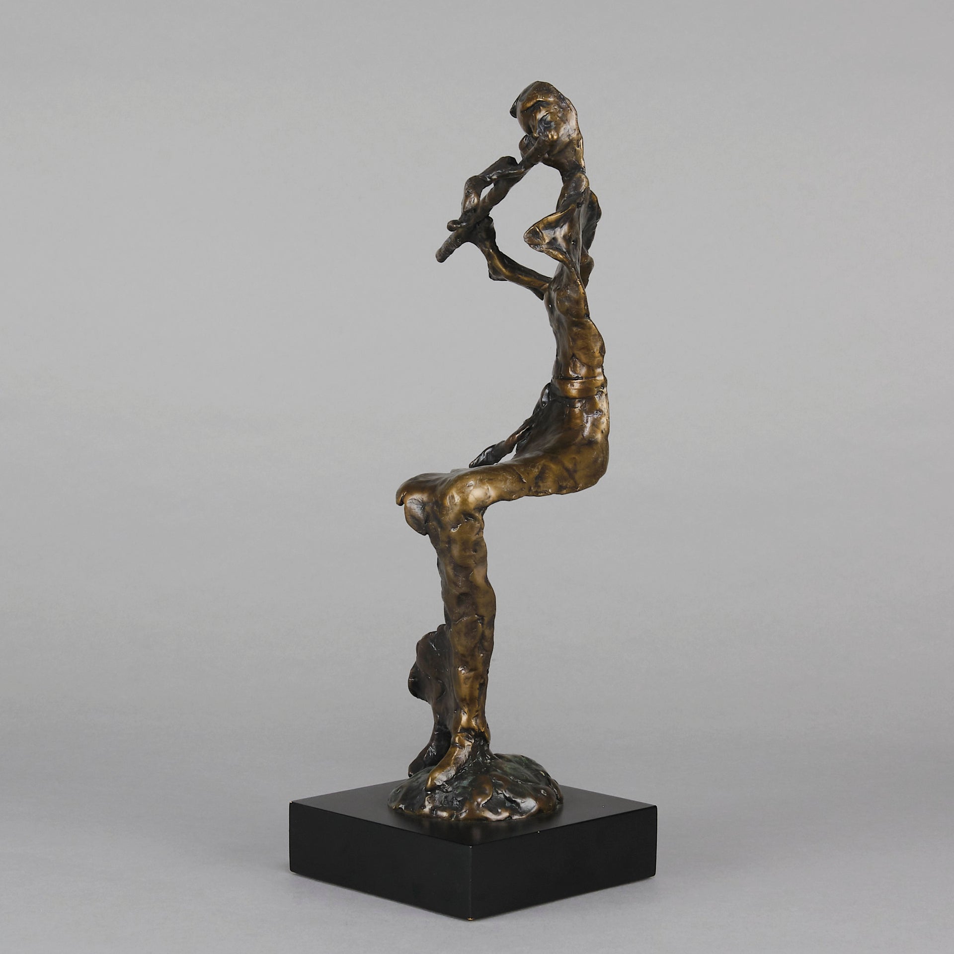 Flautist by Bernard Kim Bronze Sculptor - Hickmet Fine Arts 