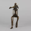Kim Seated Violinist - Bronze - Hickmet Fine Arts 