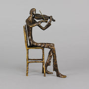 Kim Seated Violinist - Bronze - Hickmet Fine Arts 