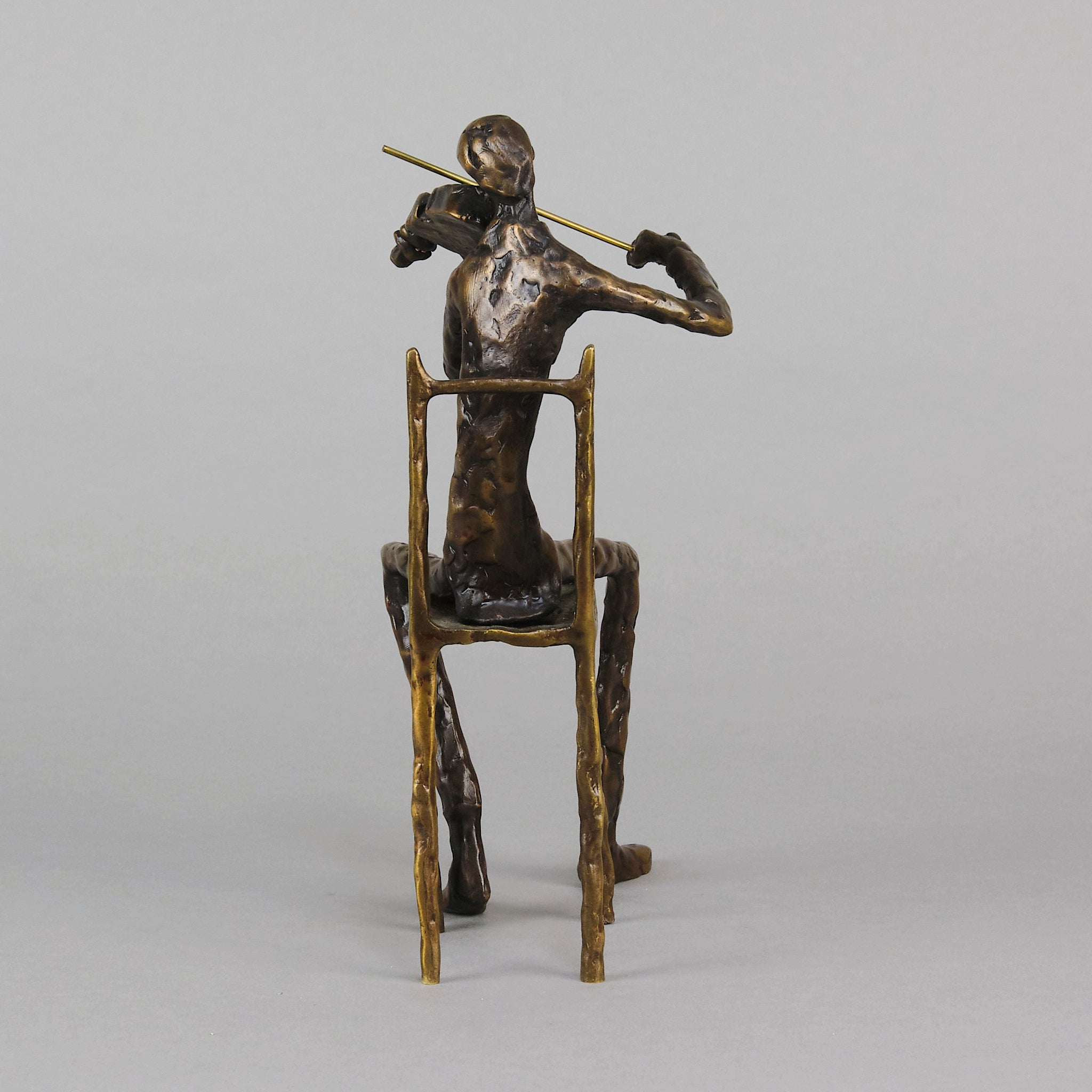 Kim Seated Violinist - Bronze - Hickmet Fine Arts