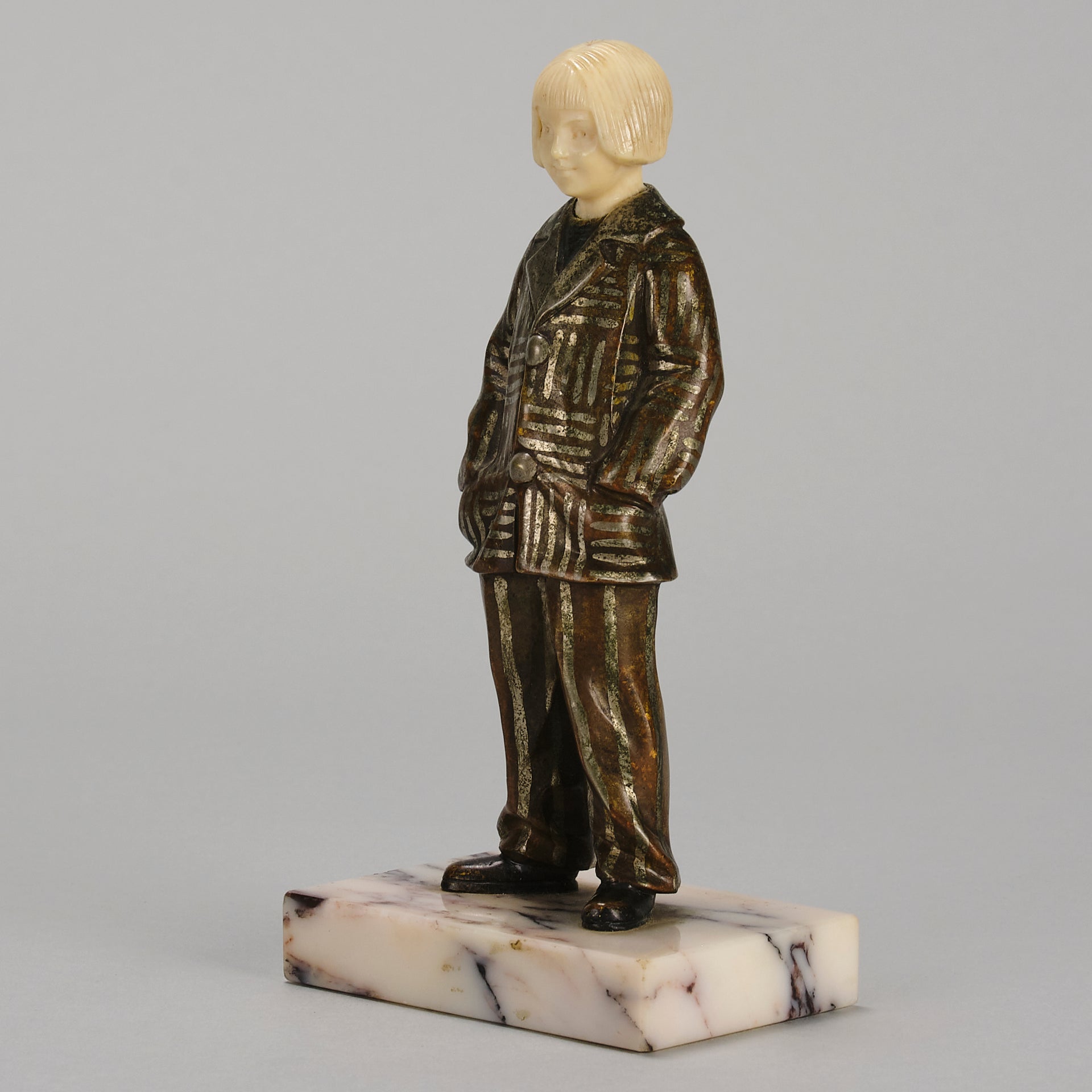 Solange Bertrand Figure - Art Deco Bronze - Hickmet Fine Arts 