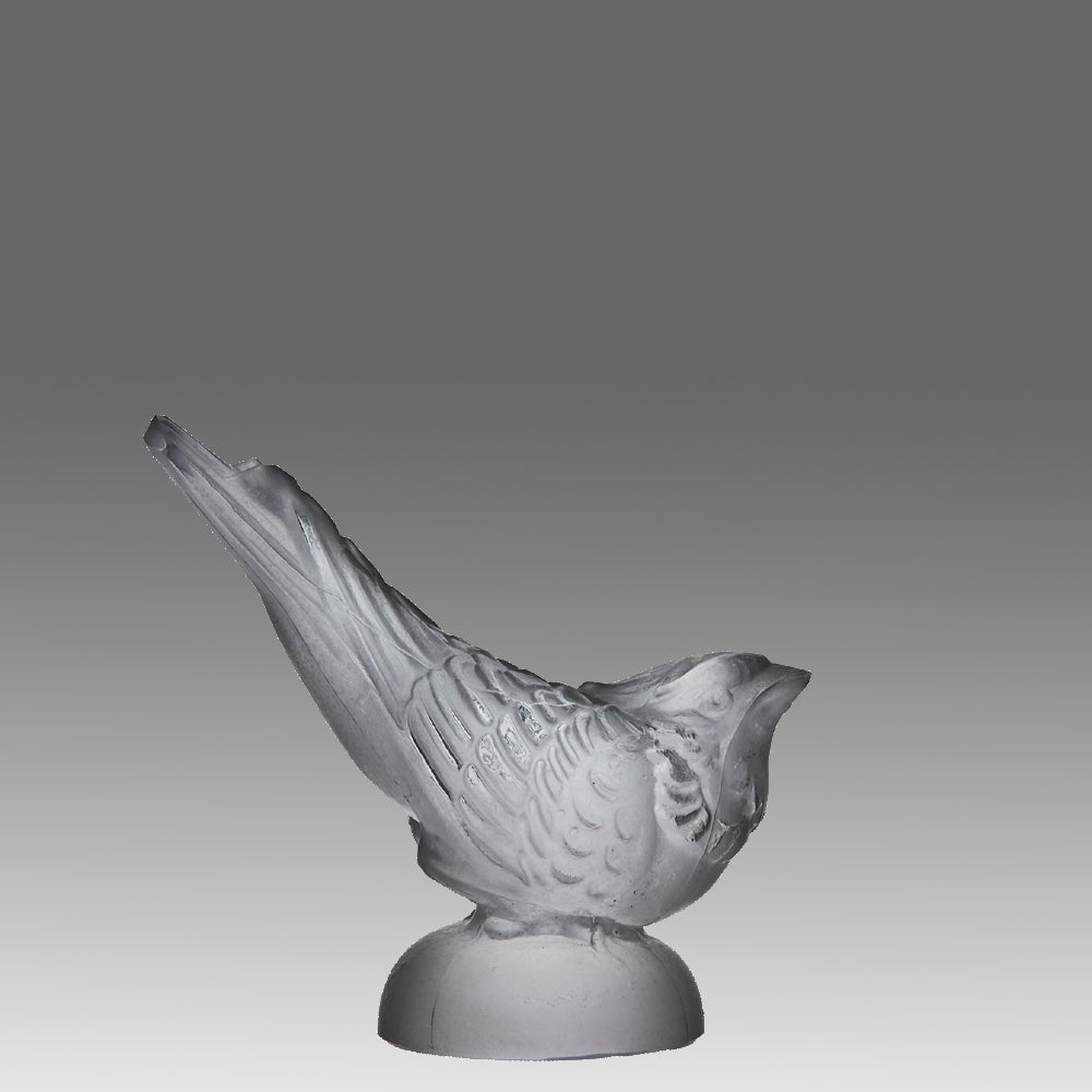 Bohemian Glass "Singing Bird"