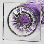 Bohemian Amethyst GLass Goblet with Lid
