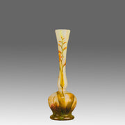 Daum Botanical Vase - Art Nouveau Glass - Hickmet Fine Arts