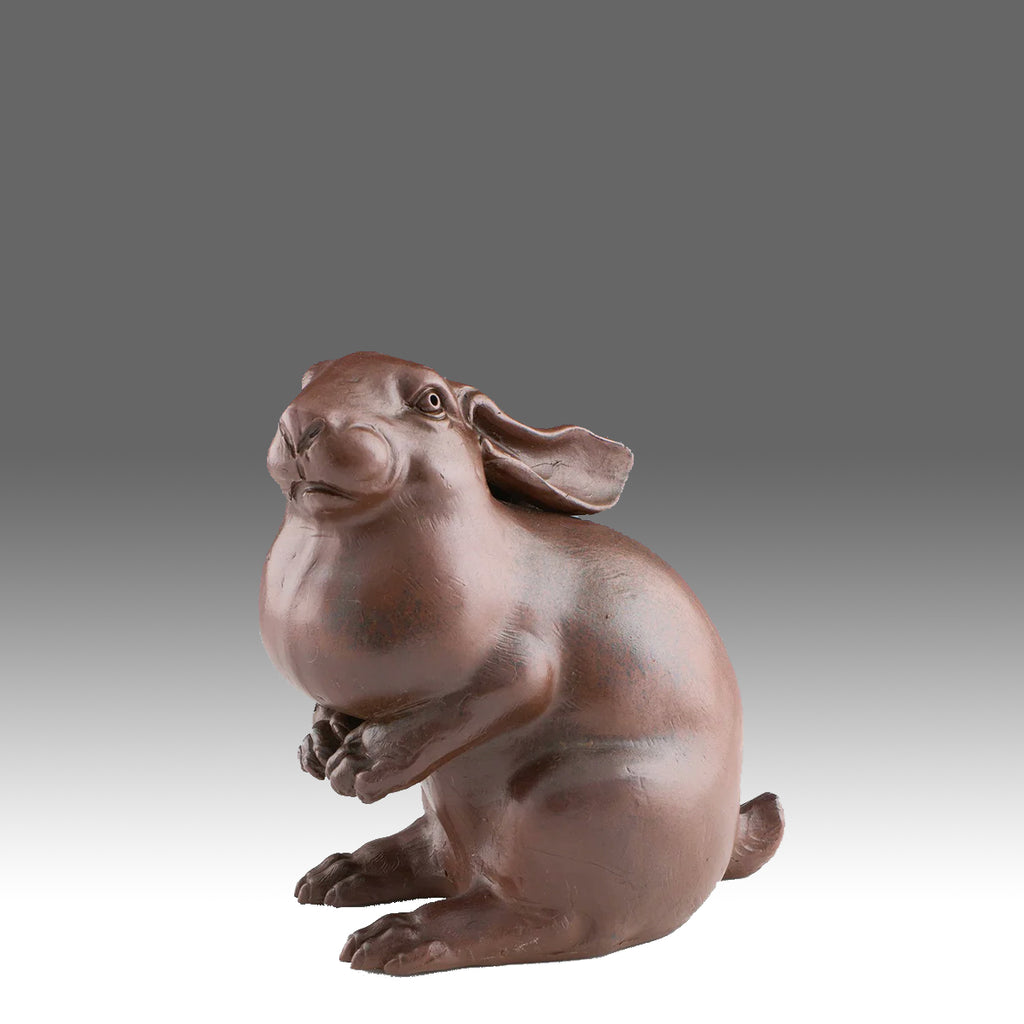 Stoneware Rabbit - Meissner Böttger - Hickmet Fine Arts