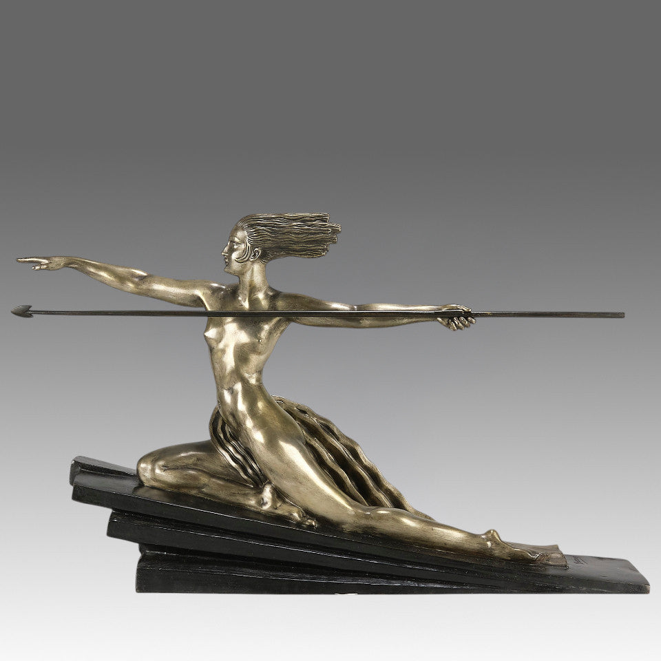 Marcel Bouraine Amazonian - Art Deco Bronze - Hickmet Fine Arts