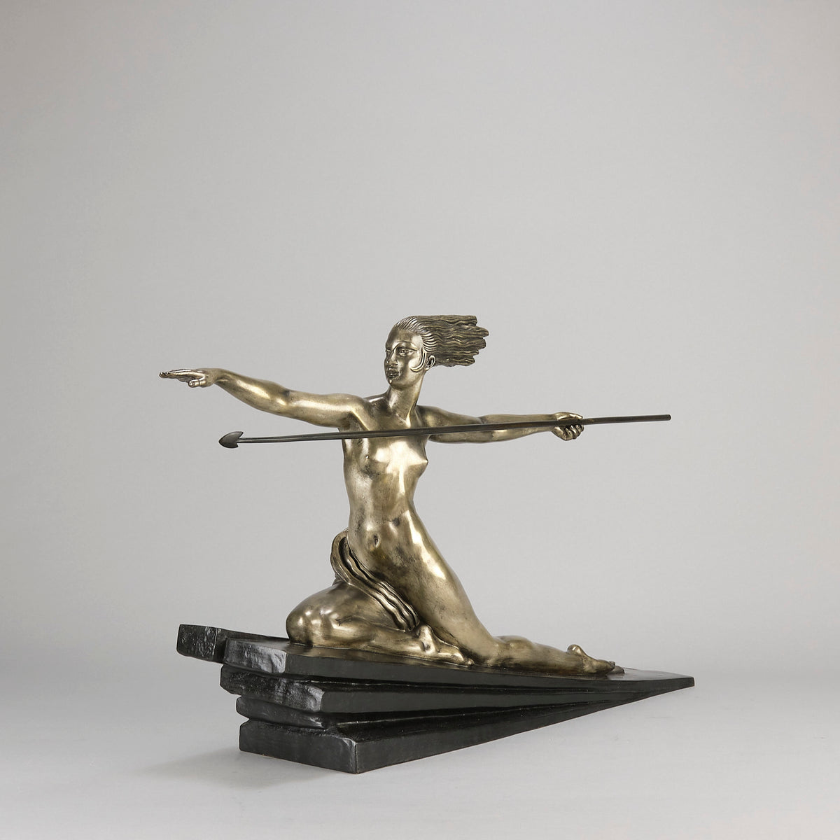 Marcel Bouraine Amazonian - Art Deco Bronze - Hickmet Fine Arts