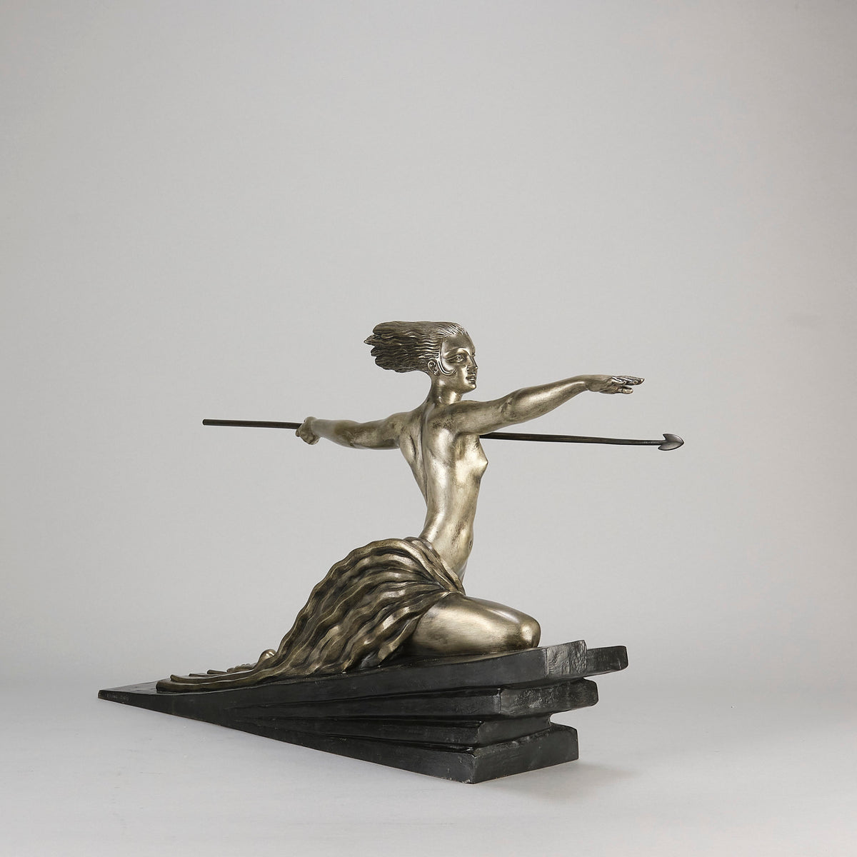 Marcel Bouraine Amazonian - Art Deco Bronze - Hickmet Fine Arts