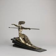 Marcel Bouraine Amazonian - Art Deco Bronze - Hickmet Fine Arts