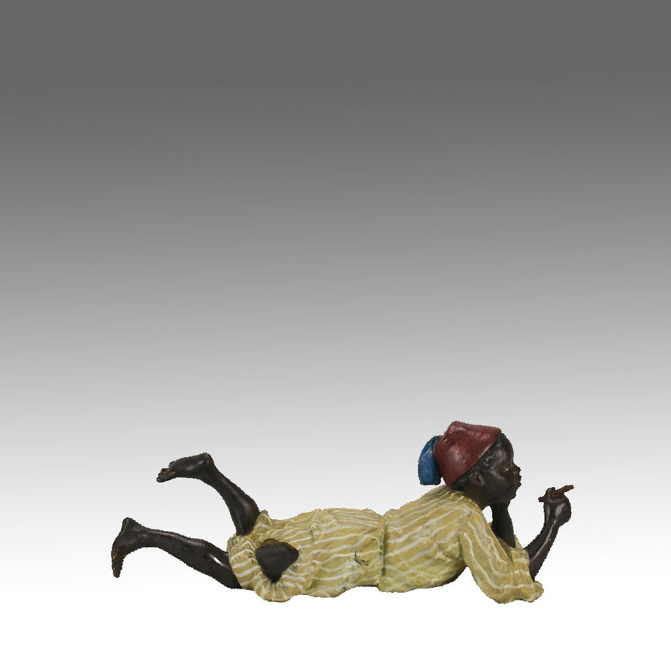 Bergman Reclining Boy - Bergman Bronze - Hickmet Fine Arts