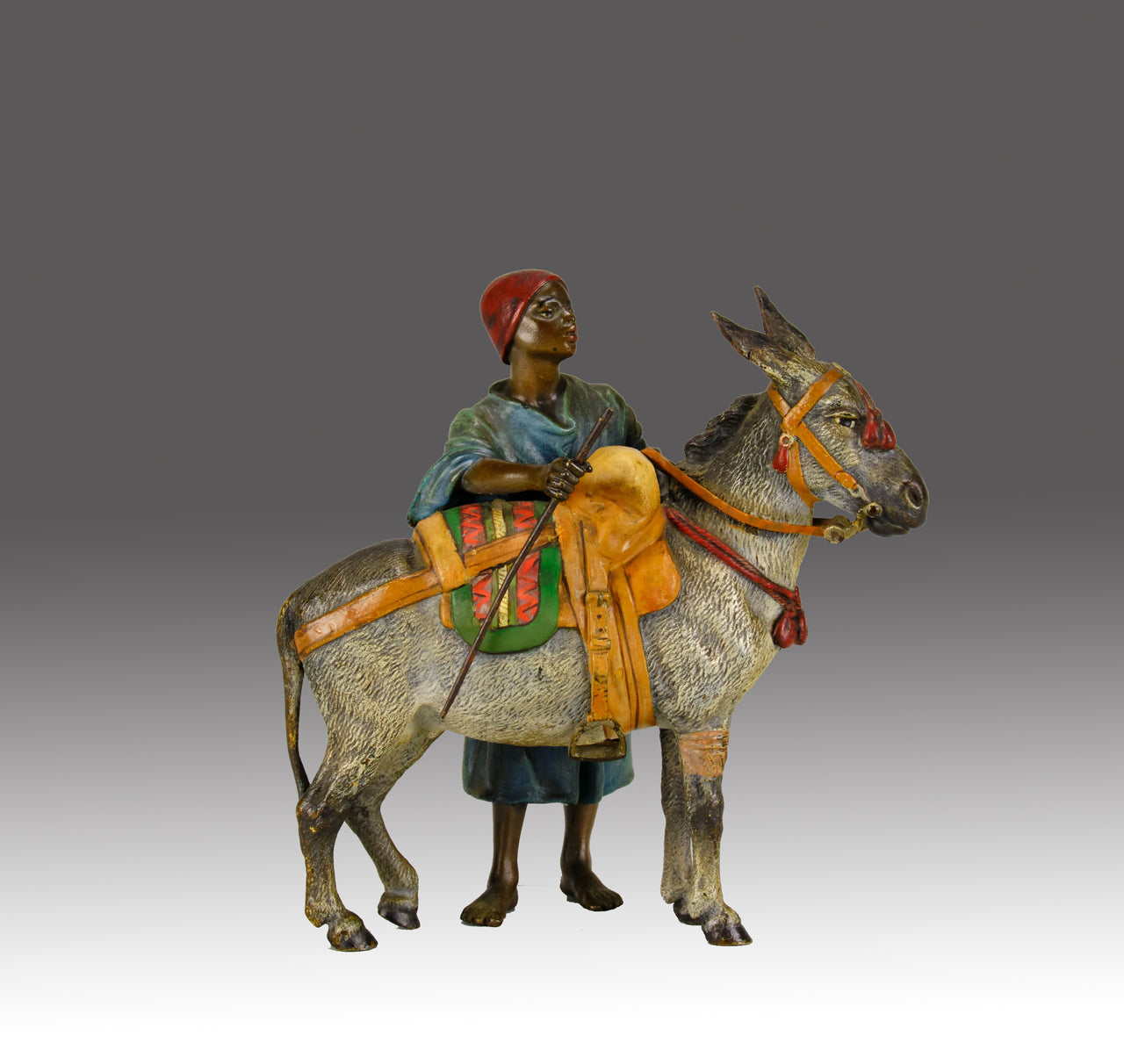 "Boy and Donkey" by Franz Bergman