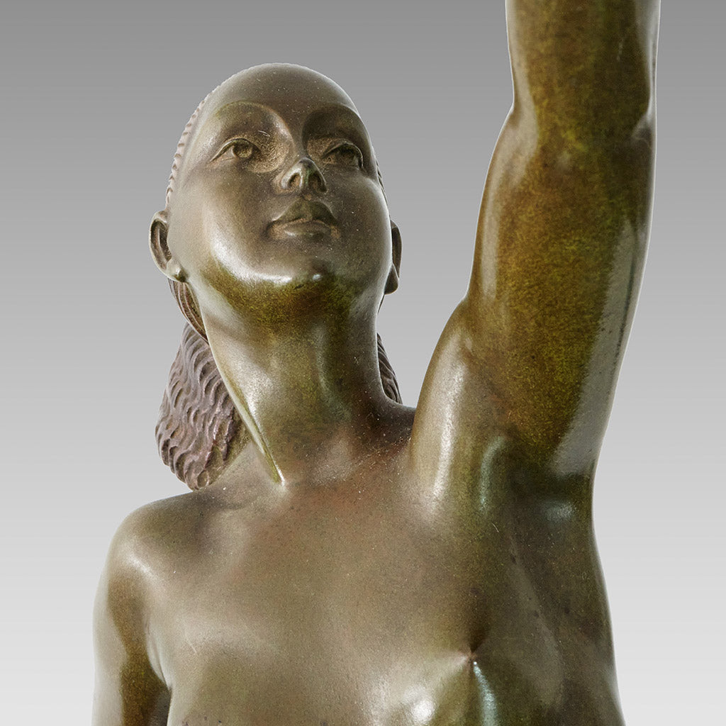 Messenger of Love - Faguays Bronze - Art Deco sculptures - Hickmet Fine Arts