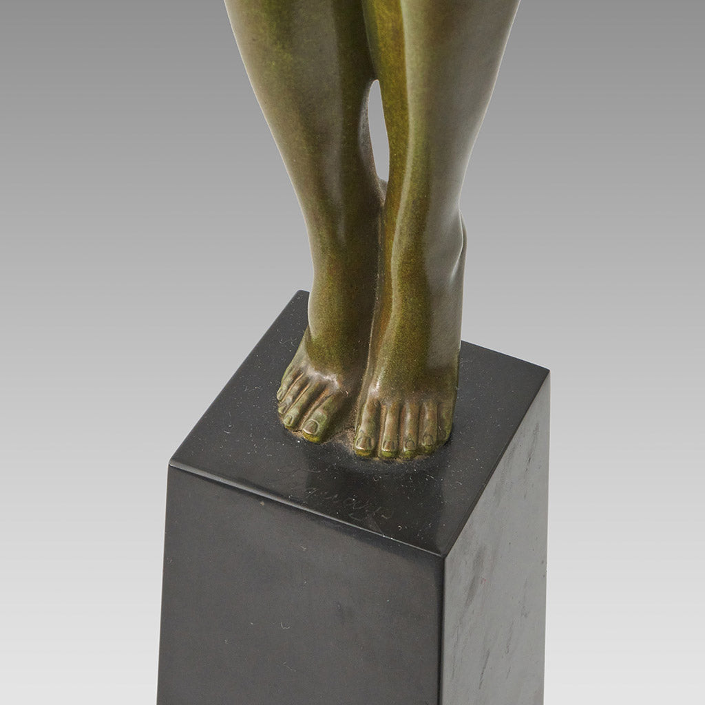 Messenger of Love - Faguays Bronze - Art Deco sculptures - Hickmet Fine Arts