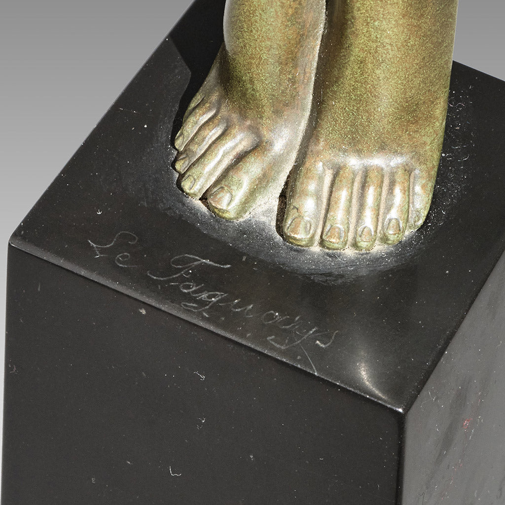 Messenger of Love - Faguays Bronze - Art Deco sculptures - Hickmet Fine Arts