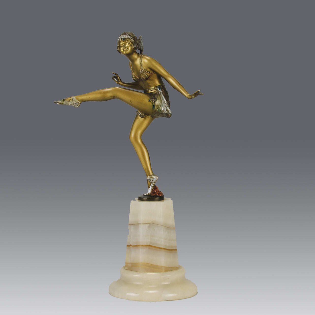 Art Deco Dancer - Bruno Zach - Antique Bronze Figures -  Hickmet Fine Arts