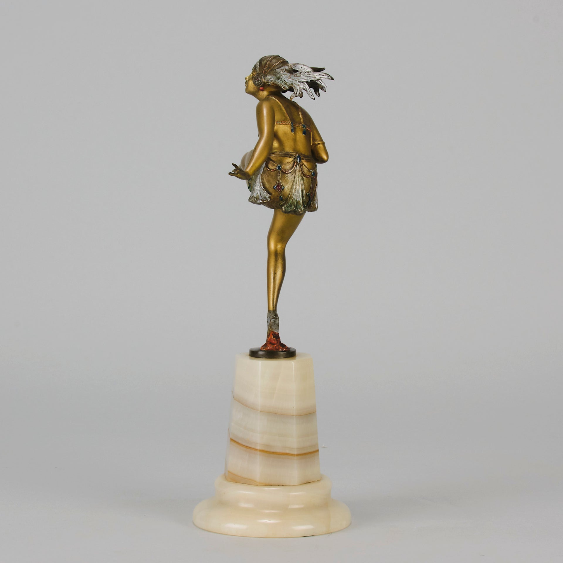 Art Deco Dancer - Bruno Zach - Antique Bronze Figures -  Hickmet Fine Arts