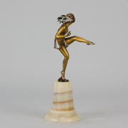 Art Deco Dancer - Bruno Zach - Antique Bronze Figures -  Hickmet Fine Arts