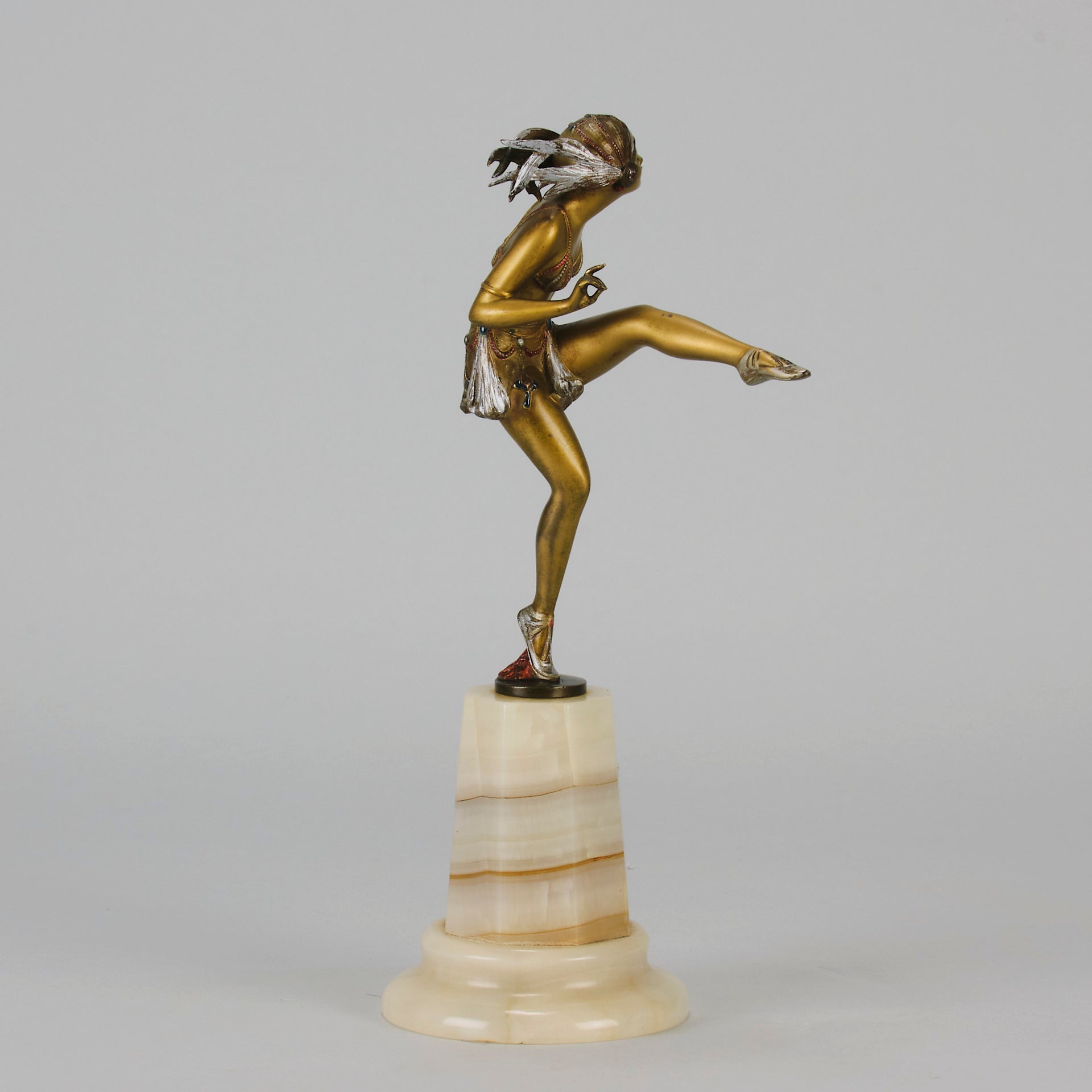 Art Deco Dancer - Bruno Zach - Antique Bronze Figures -  Hickmet Fine Arts