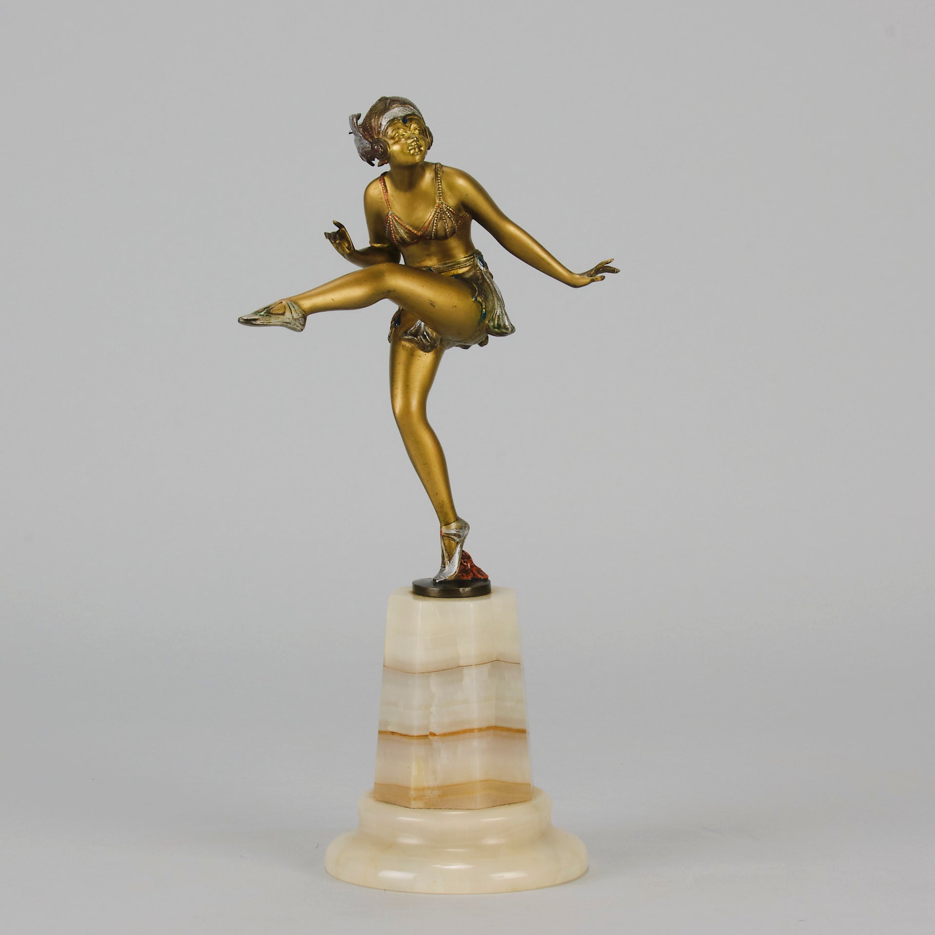 Art Deco Dancer - Bruno Zach - Antique Bronze Figures -  Hickmet Fine Arts