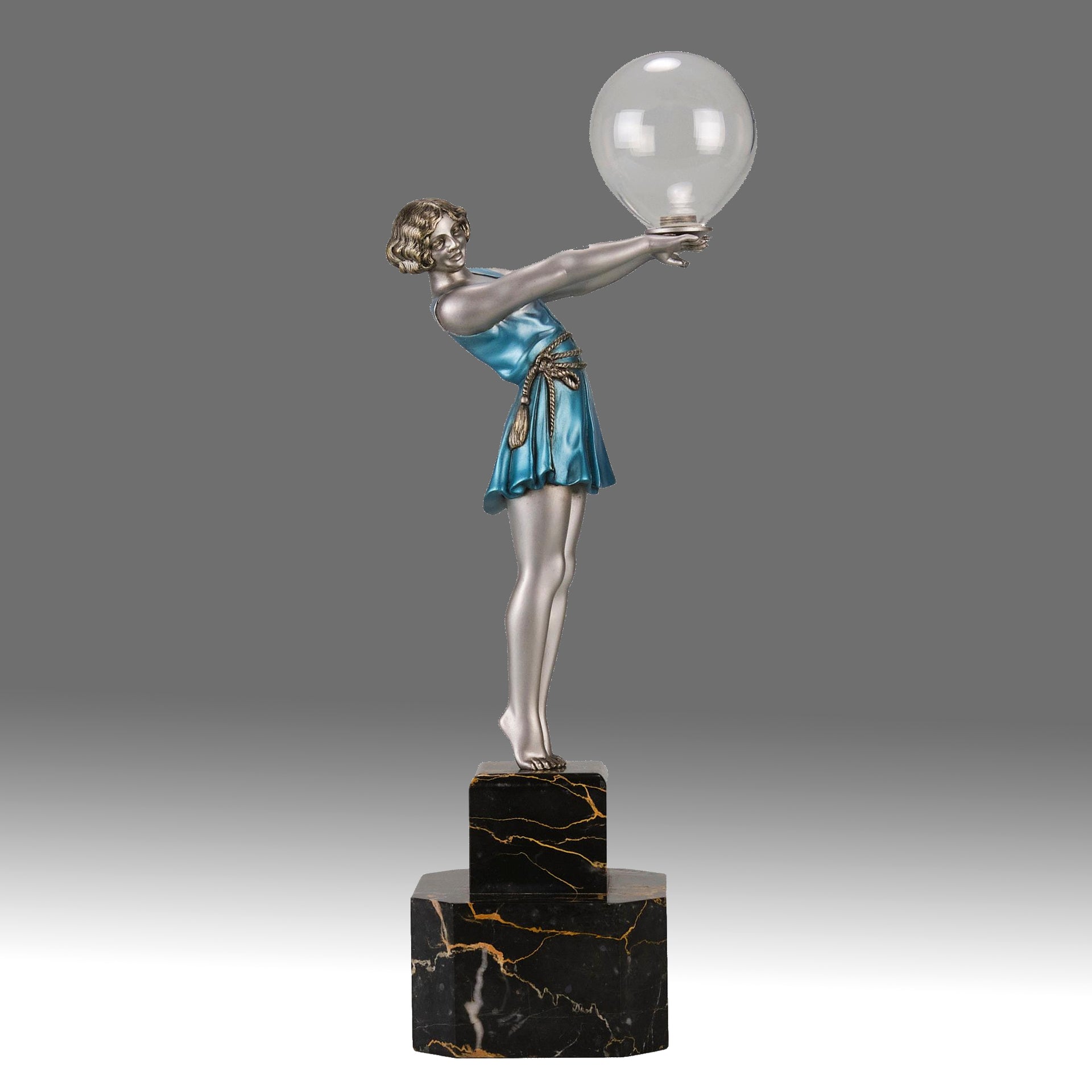 Godard Bubble Dancer - Art Deco Bronze - Hickmet Fine Arts  
