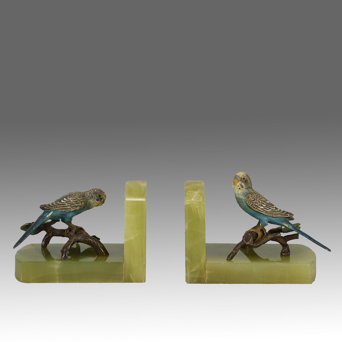 Budgie Bookends - Vienna Bronze - Hickmet Fine Arts 