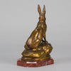Clovis Masson Bronze Hare - Animaliers Bronze - Hickmet Fine Arts