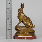 Clovis Masson Bronze Hare - Animaliers Bronze - Hickmet Fine Arts